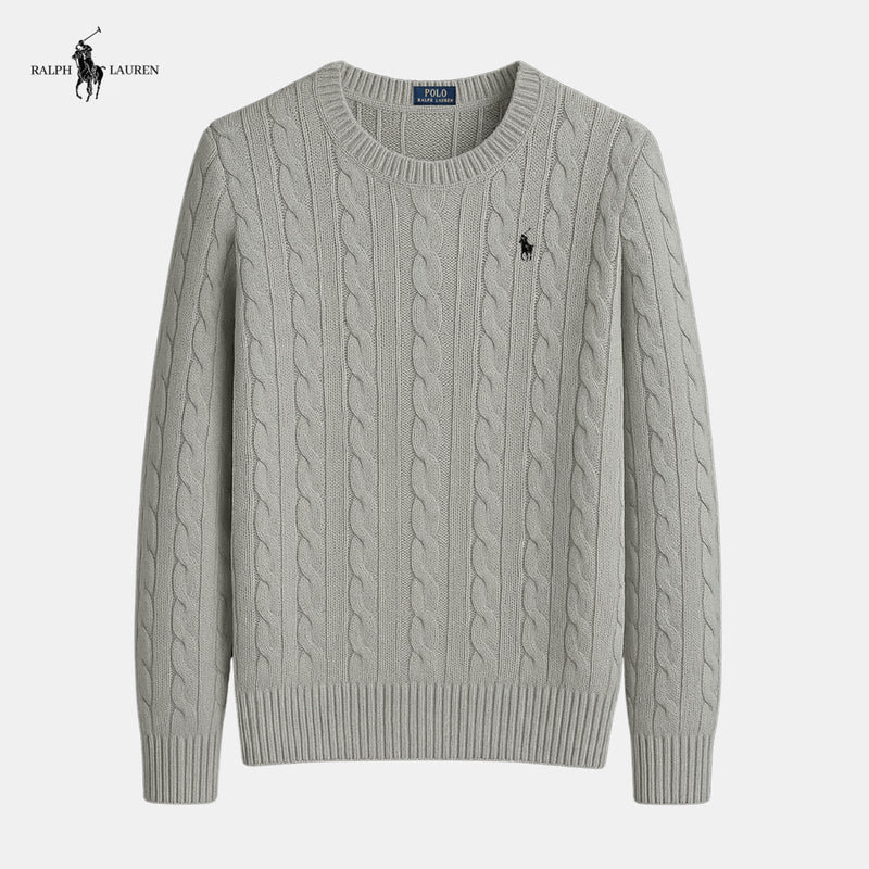 Ꮢalph Ⅼauren | Suéter de Punto de Algodón Trenzado