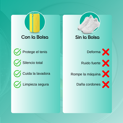 CleanBag - Bolsa De Lavado Para Zapatos - Compra 1 y Llévate 2 GRATIS 🎁